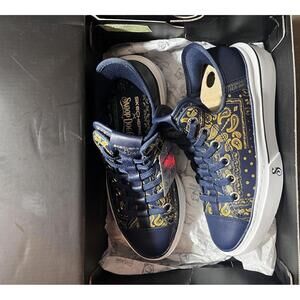 Snoop Dogg Skechers Navy and Gold Athletic Shoes